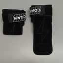 COFIT Wrist Straps for Weightlifting, Workout Wrist Wraps with Dual-Layer Oxford Leather, Enhanced Grip for Optimal Hand and Wrist Protection, Gym Lifting Straps for Deadlift and Powerlifting (Standard size (palm length over 7in), 01. Black)