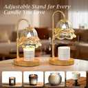 BYART Candle Warmer Lamp with Timer Dimmable, Adjustable Height Wax Melts Warmer for Jar Candles, Birthday Mothers Day Gifts for Women Mom, House Warming Gifts New Home Decor