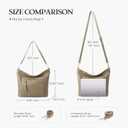 Befen Soft Genuine Leather Hobo Bags for Women, Large Multi-Pocket Shoulder Crossbody Handbags with Zipper Closure