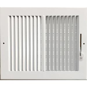 HBW 10"x 8" (Duct Opening Size) 2-Way Stamped Face Steel Ceiling/sidewall Air Supply Register - Vent Cover - Actual Outside Dimension 11.75" X 9.75"