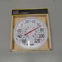 Taylor Big & Bold Indoor Outdoor Dial Thermometer, Decor for Patio, Pool, or Garage, 8.5 Inch, White Bezel