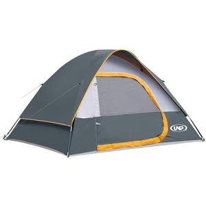 unp Camping Tent 2 Person Dome Tent, Easy to Set Up for Camping, Lightweight Camping Tent, Portable Camping Tent for Outdoor and Backpacking Beaches (Grey, 7ftx5ftx45in)