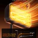 Golf Cart Heater, Battery Operated Heater for Golf Cart Accessories, 48V Electric Heaters, 400W Safe & Quiet Carbon Fiber Heating, Compatible with Club Car/Yamaha/EZGO