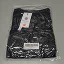 MEROKEETY Women's Long Sleeve Square Neck Crop Top Ribbed Slim Fitted Y2K Casual T-Shirt Tops, Black, S