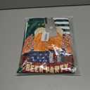 Bindefon Bibs Overalls Men Adjustable Straps Coveralls Shorts Printed Jumpsuit Male Romper (XL)