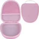 Hard Case Replacement for Anker Soundcore Life Q20 Q30 Q35 Q40 Q45 Q20+ Q20i Hybrid Active Noise Cancelling Headphones (Pink Case)