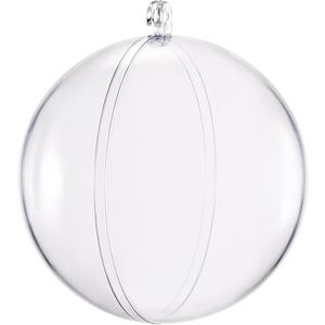 uxcell 12pcs 1 3/16-inch(30mm) Clear Plastic Ornaments Ball