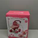 ANNIVIA Baby Doll Stroller - Metal Fold Up and Down Pram Carriage for Dolls