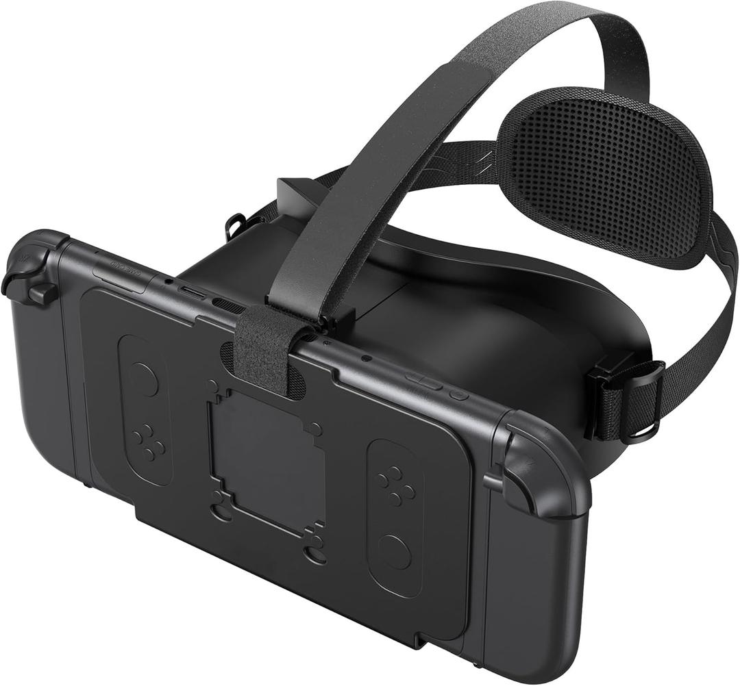 Upgraded VR Headset for Switch 2 (2025), Switch 2 VR Virtual Boy Glasses with Adjustable HD Lenses and Comfortable Head Straps with Widen Padded, Labo VR Kit 3D Goggles for Switch 2 Accessories, Black