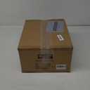 Bathroom Light Fixtures, Matte Black Vanity Lights with Flared White Fabric Shade, 3 Light Wall Sconce, Modern Sconces Wall Lighting for Hallway Bedroom, VL837-MB-3