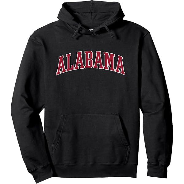 ALABAMA Throwback Design Classic Pullover Hoodie, Small