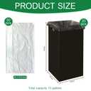 Nosiny 20 Pcs 30 Gallon Disposable and Reusable Corrugated Cardboard Trash Cans for Events, Recycling Bins Bulk with Trash Bags, Cardboard Garbage Boxes for Parties 16 x 16 x 30 (Black)