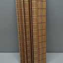 LazBlinds No Tools No Drill Cordless Bamboo Roman Shades, Light Filtering Window Treatment, Roll Up Bamboo Blinds for Windows 23'' W x 72'' H, Brown