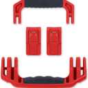 Pelican 1535 Replacement Handle & Latch Set by ColorCase - Red - Handle and Push Button Latches