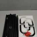 2 Pack Black Wrap Around Double Curtain Rods Set, USFOOK Blackout Dual Curtain Rods for Windows 32 to 58 Inch, 6/8 Inch Room Darkening Curtain Rod, Decorative Drapery Rods for Home