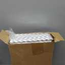 Funnymoom 50 Sets Christmas Disposable Plastic Cups Bulk with Lids Straws 16 oz Silver Green Xmas Tree Plastic Cups Cold Beverage Drinking Container for Xmas Holiday Juice Hot Cold Drinks