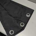 1 Black Curtain 6 Rings, 64x40 in