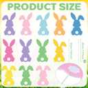 24 Pcs Large Easter Decorations Indoor Bunny Easter Tree Picks Rabbit Decorations for Tree Topper Home Office Party Vase Decor Ornaments (Multi Color)
