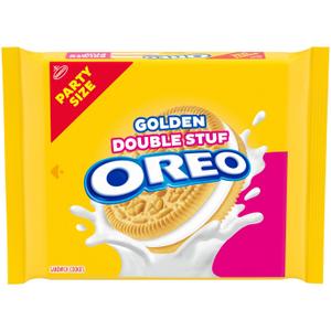 OREO Double Stuf Golden Sandwich Cookies, Party Size, 24.95 oz OREO Double Stuf Golden Sandwich Cookies, Party Size, 24.95 oz