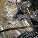Brightever LED Outdoor String Lights 100FT Patio Lights with 52 Shatterproof ST38 Vintage Edison Bulbs, Outside Hanging Light Waterproof for Porch, Deck, Garden, Backyard, Balcony, 2700K Dimmable