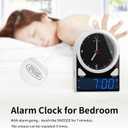 KWANWA 2-in-1 Analog Digital Alarm Clock Light Sensor LED Display, Snooze, 12Hr Format, Easy to Read for Kids Learning Time, Bedroom, Desk, Living Room Retro Design for Seniors, Teens, Children
