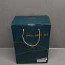 LBRO2M 100% Linen Sheet Set King Size, Bed Sheets 6 Piece Sets,Solid Color Natural Flax Bed Sheets Soft Breathable Bedding,16" Deep Pocket,All Season (King, Linen)