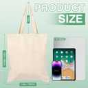 Lzerking Canvas Tote Bag Bulk for DIY Projects, 13x15 Inches Tote Bags for Grocery Shopping, 10oz Machine Washable Fabric