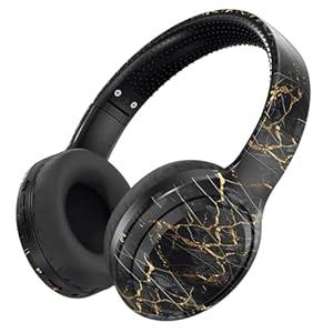 Y-YUEMY Kids Bluetooth Headphones, Over-Ear Wireless Headphones for Kids, Boys Girls Headphones with Built-in Mic Bluetooth 5.3 HD Sound Foldable Type-C Headsets for Phone Pad Tablet (Black)