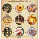 Natural Dried Persimmons,Persimmons Fruit Fresh,Natural Sweet Fruit Snack,Dehydrated Unsweetened Driedfruit,Fresh picking on the farm(500g) shuang, BBD 2026/07/20