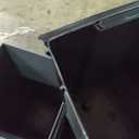 Mueller Janska M-Resin Heavy Duty Tall Planter, Indoor/Outdoor Grande Plant, Tree, Flower Pot, 2-Piece Set, 24, Modern Design, Built-in Drainage, Dark Gray (24 x 11.5")