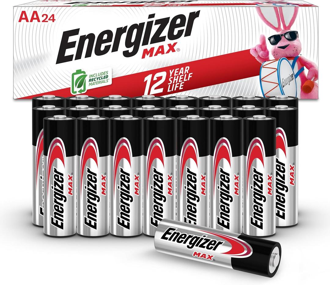 Energizer AA Batteries, MAX Double A Battery Alkaline, 24 Count