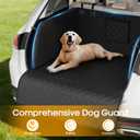 PETICON SUV Cargo Liner for Dogs, Waterproof Trunk Cover with Cushioned Sides to Protect Pet, Full Coverage Non-Slip Seat Cover for SUVs with Bumper Flap Protector