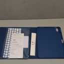 Harvopu Compatible for iPad 11th 10th Generation Case with Keyboard, Folio Cover with Pencil Holder, Multi-Touch Trackpad, 7 Color Backlit, Detachable Keyboard for iPad (A16) 11th/10th Gen (Navy Blue)