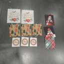 Hallmark Holiday Gift Bags (8 Bags: 3 Small 6", 3 Medium 9", 2 Large 13") Recyclable Kraft with Pink Trees, Merry Holidays Winter Flowers, Joy Wreath for Christmas, Hanukkah, Weddings