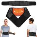 Back Support with Magnet, Tourmaline Magnetic Back Braces for Lower Back Pain Relief, Self Heating & Soothing Waist Band, Lumbar Support Belt for Herniated Disc/Sciatica (X-Large)