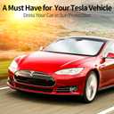 Upgraded Sunshade, Improved UV Protection Fabric, Foldable Front Sun Shade, Custom Accessories for Tesla Model 3/Y/Y Juniper 2016 to 2026