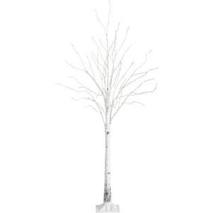 Nearly Natural 3-FT Pre-lit Artificial White Birch Tree with LED Lights, 92 Warm White LEDs for Indoor Home Dcor, Fake Lighted Birch Tree for Winter, Valentine's Day, Easter Decorations