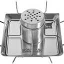 MOUNTAIN GRILLERS Beer Can Chicken Roaster Stand - Stainless Steel Holder - Barbecue Rack for The Grill, Oven or Smoker - Dishwasher Safe - Includes 4 Vegetable Spikes