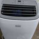 BLACK+DECKER Portable Air Conditioner, 8,000 BTU (3,950 BTU SACC) for Rooms up to 400 Sq. Ft., Portable AC with Follow Me Remote Control and Window Kit, BPACT08WT, White