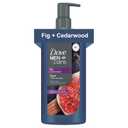 DOVE MEN Moisturizing Body Wash | #1 Dermatologist Body Wash for Men, Sulfate Free, Paraben Free, & Dye Free | Fig + Cedarwood, 26oz