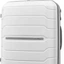 Samsonite Freeform Hardside Expandable with Double Spinner Wheels, White, Checked-Medium 24-Inch