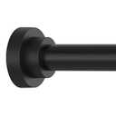 Thestoa Shower Curtain Rod Adjustable 43-78 inch, 1"Diameter Spring Tension Curtain Rod No Drill, Anti-Rust Non-Slip Shower Rod, Black Shower Curtain Rod for Bathroom Tension