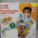 Bright Starts Learn-to-Sit Baby Floor Seat, 2-Positions Grow with Infant, Portable Baby Chair, Includes Sensory Toys, Unisex, 4-12 Months, Playful Paradise