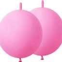 Pink Link Balloons 6 Inch 120 Pcs Latex Quick Linking Balloon for Birthday Wedding Party Festival Decorations