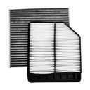 FUN-DRIVING Comb Cabin Engine Air Filter for Honda Civic 1.8L 2011 2010 2009 2008 2007 2006
