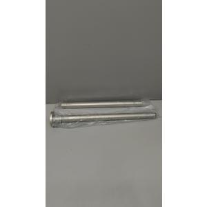 Shower curtain rod silver