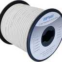 16 AWG Wire 16 Gauge Silicone Wire - 100ft White Spool, Extra Flexible 16AWG Stranded Tinned Copper Wire 200℃ 600V - Automotive, Battery, Solar, Marine