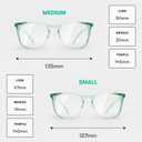 Stoggles Square Z87.1 Certified Polycarbonate Safety Glasses, Scratch & Shatter-Proof, Blue-Light & UV Blocking Lens, Top & Side Shields, Anti-Fog Dip Coated, Durable, Protective & Stylish Eyewear