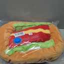 Hot Dog Dog Bed, Soft Plush Pet Bed Detachable and Washable, M