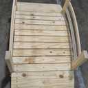 Shine Company 4980N 4 Ft. Cedar Wood Garden Bridge with Side Rails, Natural